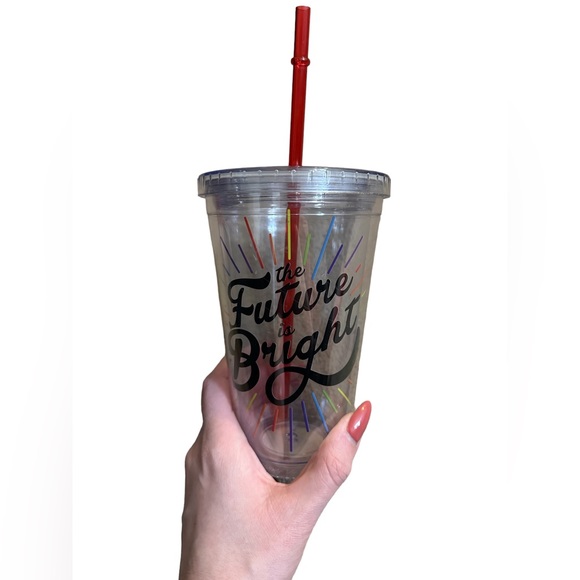 unbranded Other - “THE FUTURE IS BRIGHT” NWT 16 OZ GRAD TUMBLER WITH STRAW